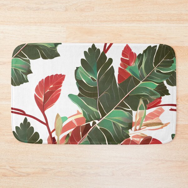 Item preview, tripical leaf floral pattern #16 designed and sold by supeart.