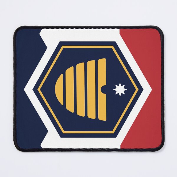 Item preview, New Utah State Flag 2023 Vertical designed and sold by greg5000.