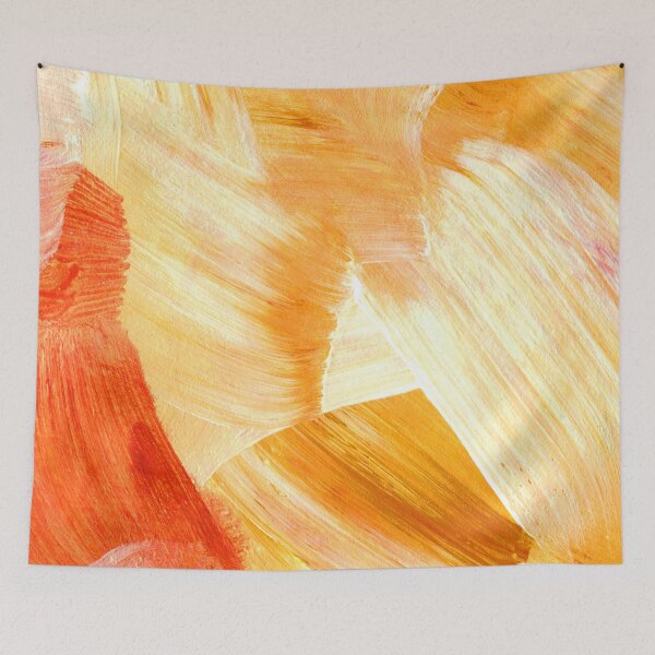 Item preview, Yellow, Orange And Cream Broad Brush Strokes Abstract  designed and sold by DEC02.