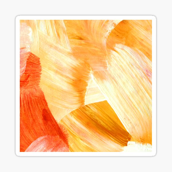 Item preview, Yellow, Orange And Cream Broad Brush Strokes Abstract  designed and sold by DEC02.