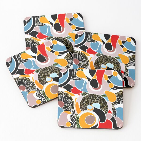 Item preview, retro shapes blob pattern #8 designed and sold by supeart.