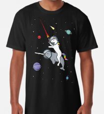Unicorn Reiten Narwhal im Raum Longshirt