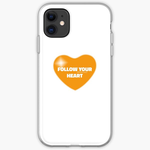 Follow Your Heart (Orange) iPhone Soft Case