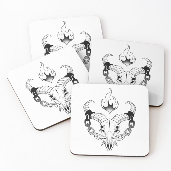 Item preview, Demon Goat Skull Original Design designed and sold by Midknight-Inks.