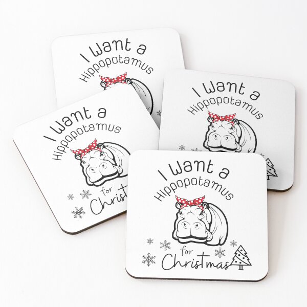 Item preview, I Want A Hippopotamus For Christmas Shirt, Hippopotamus, Christmas designed and sold by graphic-genie.