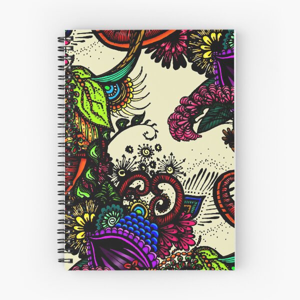 Item preview, Bright Colorful Floral Forest designed and sold by wildredhead.