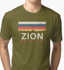 Zion National Park Utah Souvenir UT Gifts Tri-blend T-Shirt