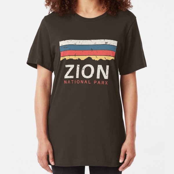 Zion National Park Utah Souvenir UT Gifts Slim Fit T-Shirt