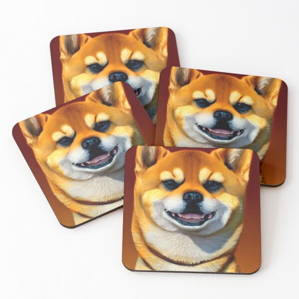 Item preview, Shiba Inu portrait - dog art painting #41 designed and sold by supeart.