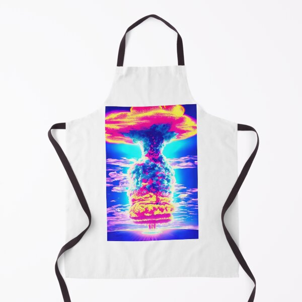 Item preview, Nuclear Explosion Mushroom Cloud Vaporwave Design Artwork designed and sold by StickerBird.