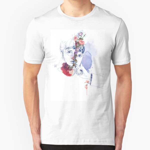 CELLULAR DIVISION by elena garnu Slim Fit T-Shirt