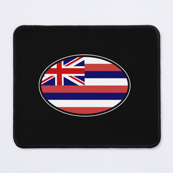 Item preview, Hawaii State Flag Oval Travel Bumper Sticker for your Car or Luggage. designed and sold by BBTravels.