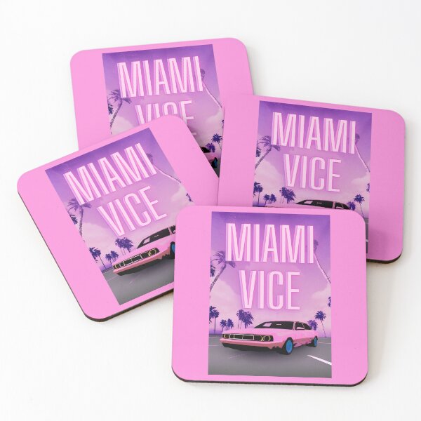 Item preview, Vaporwave Miami Vice Design Artwork designed and sold by StickerBird.