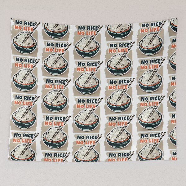 Item preview, No Rice No Life designed and sold by JigglePeek.