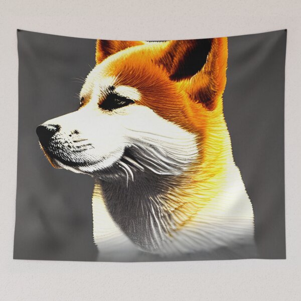 Item preview, Shiba Inu portrait - dog art painting #42 designed and sold by supeart.