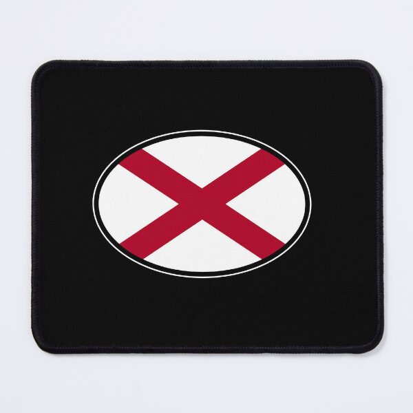 Item preview, Alabama State Flag Oval Travel Bumper Sticker for your Car or Luggage. designed and sold by BBTravels.
