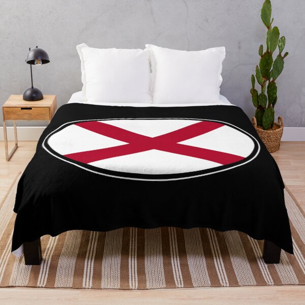 Item preview, Alabama State Flag Oval Travel Bumper Sticker for your Car or Luggage. designed and sold by BBTravels.