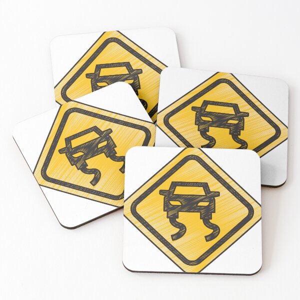Item preview, Slippery Road Sign designed and sold by 2AGoodHome.