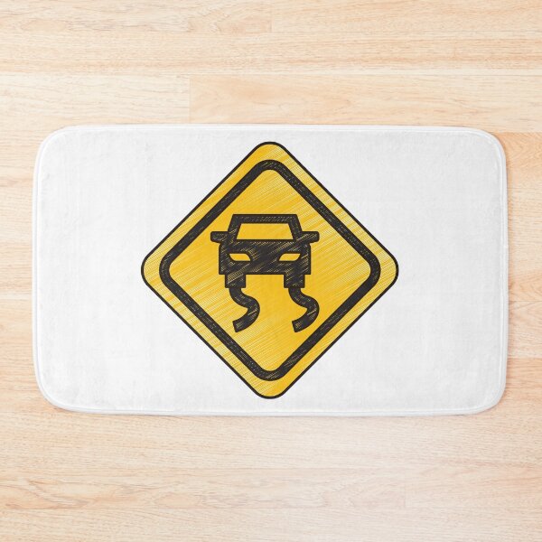 Item preview, Slippery Road Sign designed and sold by 2AGoodHome.