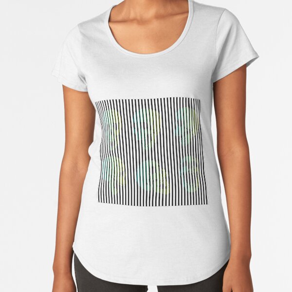 Op Art Skulls Premium Scoop T-Shirt