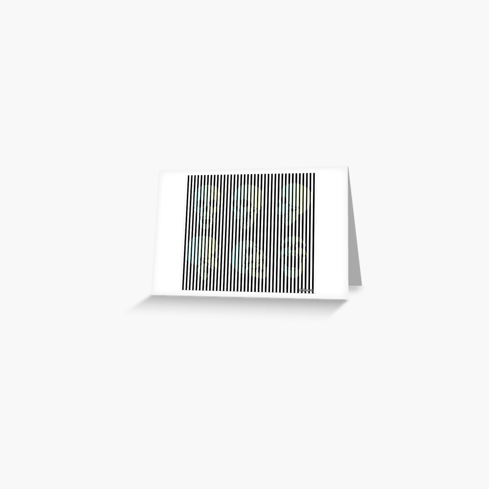 Op Art Skulls Greeting Card