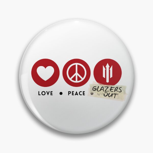 Item preview, Love, Peace, Glazers Out (Red Black) designed and sold by supermanc.