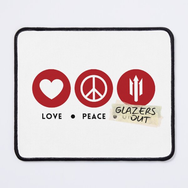 Item preview, Love, Peace, Glazers Out (Red Black) designed and sold by supermanc.