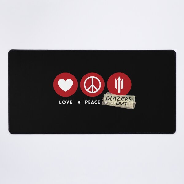 Item preview, Love, Peace, Glazers Out (Red White) designed and sold by supermanc.