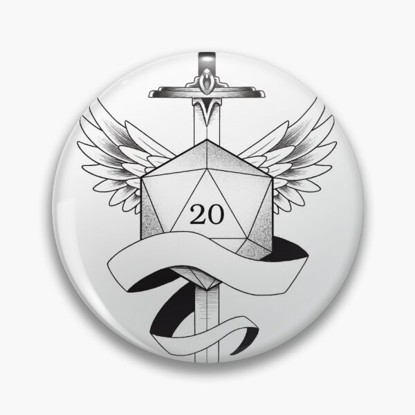 Item preview, D20 Dice Sword Original Design designed and sold by Midknight-Inks.