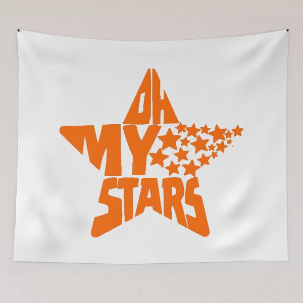 Item preview, Orange and White Oh My Stars designed and sold by Summer-Winter.