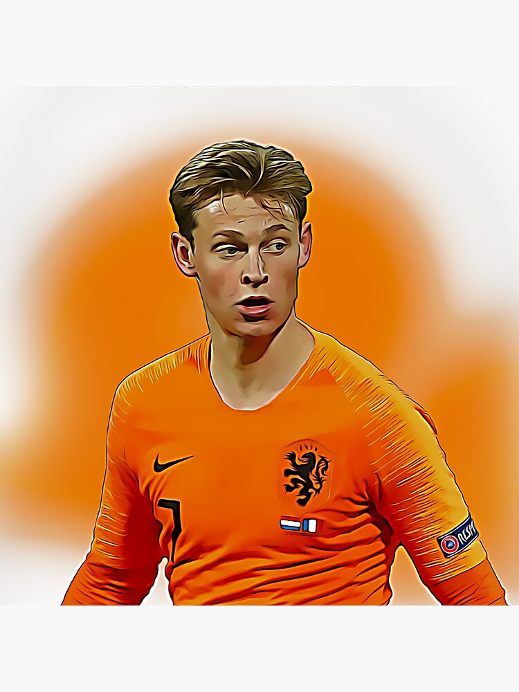 "Dutch Footballer Frenkie De Jong" Sticker for Sale by ovgdesigns