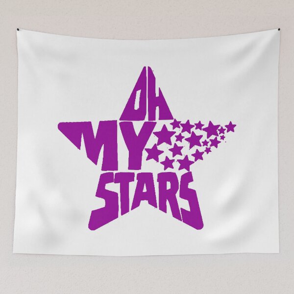 Item preview, Purple and White Oh My Stars designed and sold by Summer-Winter.