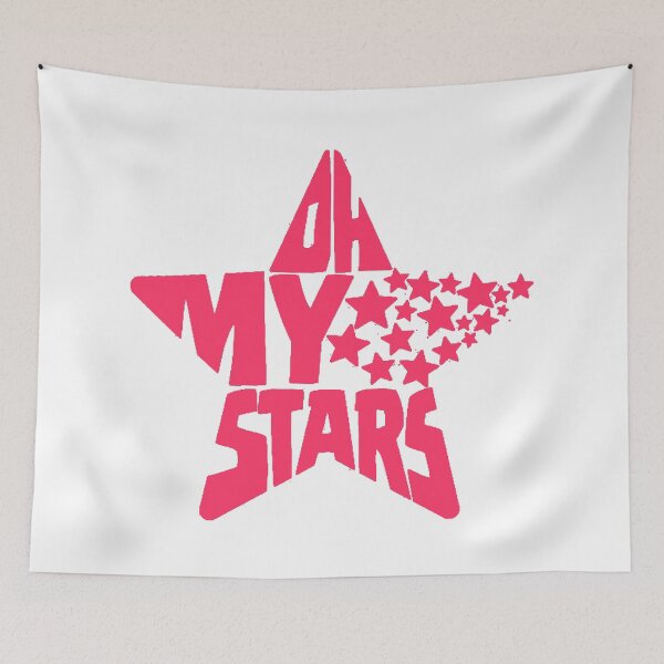 Item preview, Pink and White Oh My Stars designed and sold by Summer-Winter.