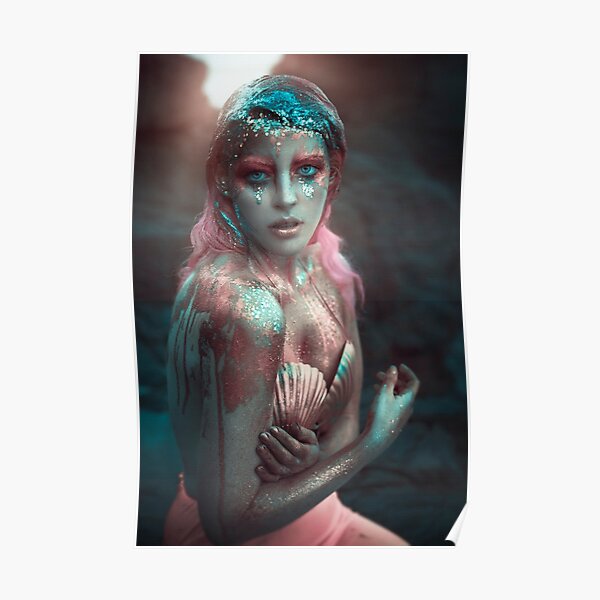 Pink Mermaid Póster
