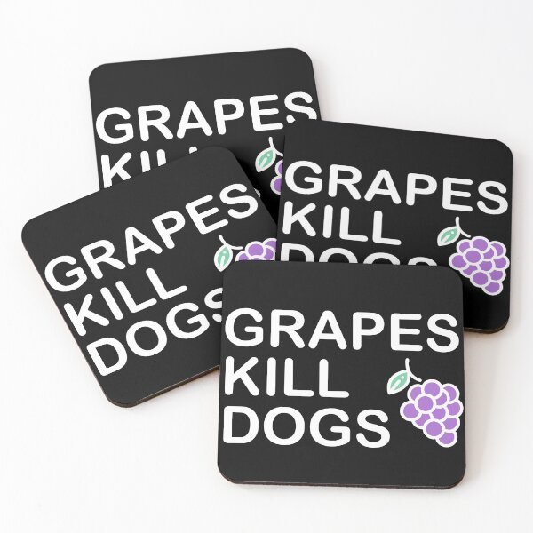 Item preview, Grapes Kill Dogs - White designed and sold by DottieAndSpot.