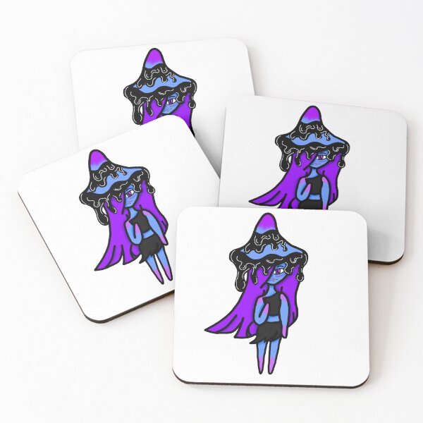 Item preview, A cool colored mushroom person designed and sold by Lunarglows.
