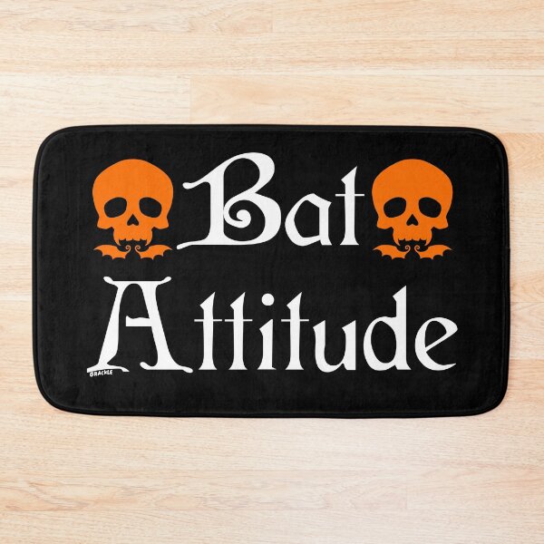 Item preview, Bat Attitude (Orange Version) designed and sold by JanGrackle.