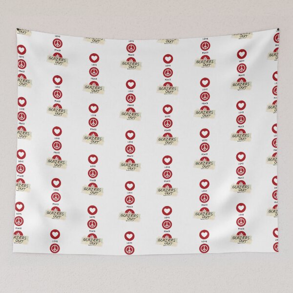 Item preview, Love, Peace, Glazers Out Vertical (Red Black) designed and sold by supermanc.