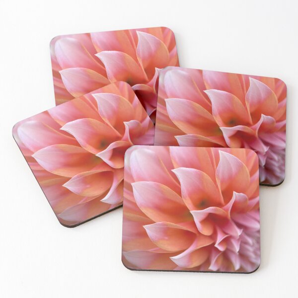 Item preview, Peaches n Cream Dahlia - Peach Pink Flower designed and sold by idlewildblooms.