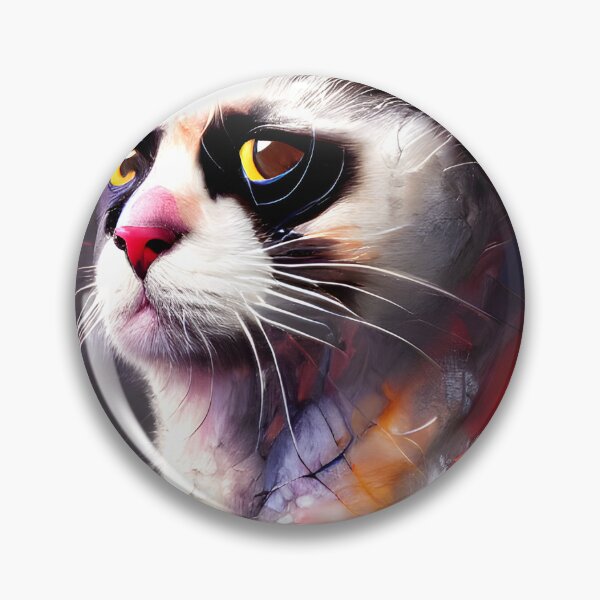 Item preview, cat in mask painting #15 designed and sold by supeart.