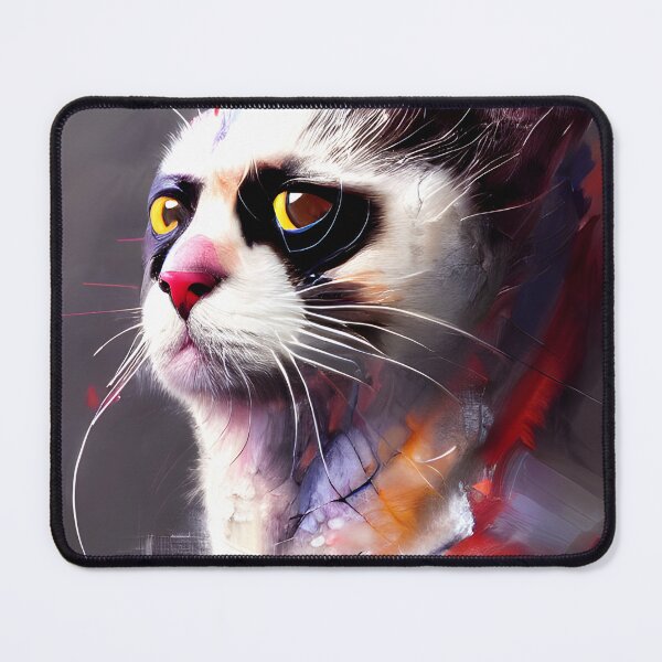 Item preview, cat in mask painting #15 designed and sold by supeart.