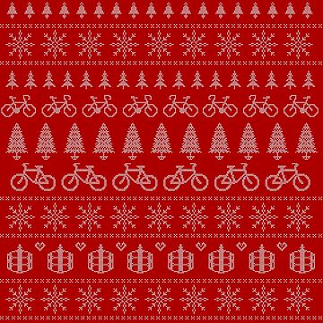 Vorschaubild zum Design Weihnachts-Radsportpullover | Rot von katecrashed