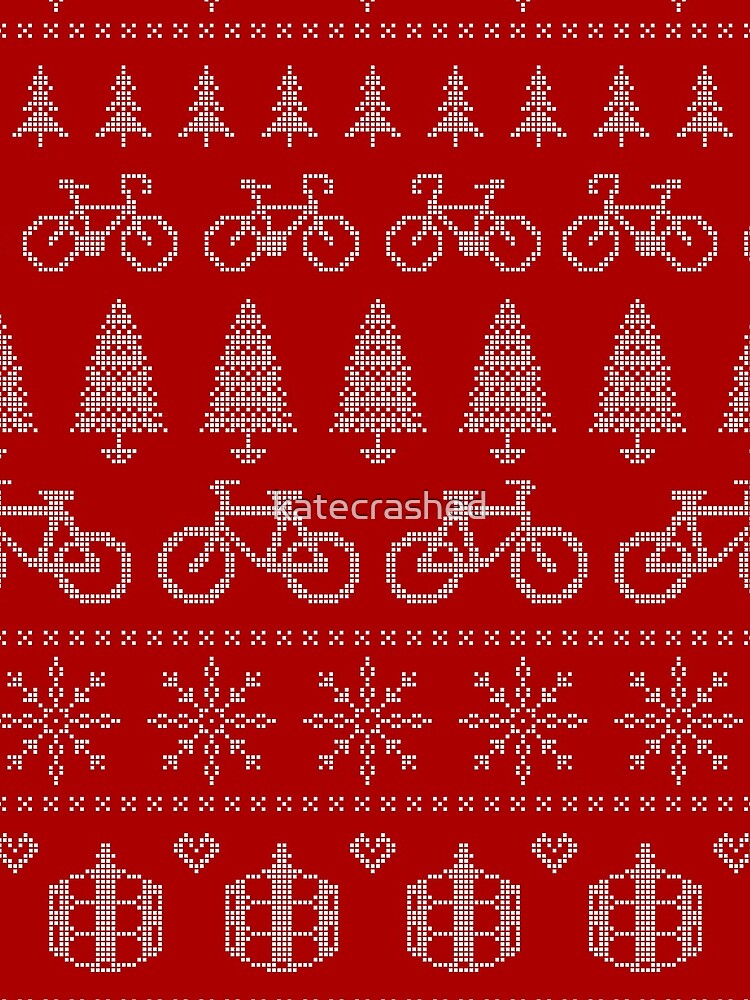 Christmas Cycling Jumper | Red by katecrashed