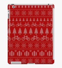 Christmas Cycling Jumper | Red iPad Case/Skin