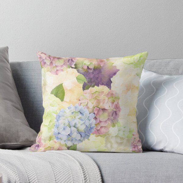 Item preview, Pastel Watercolor Hydrangeas designed and sold by cardinalhill.
