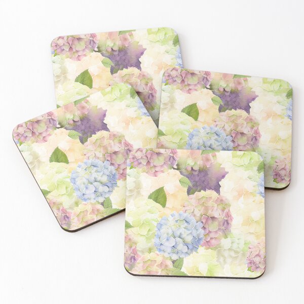 Item preview, Pastel Watercolor Hydrangeas designed and sold by cardinalhill.
