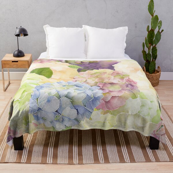 Item preview, Pastel Watercolor Hydrangeas designed and sold by cardinalhill.