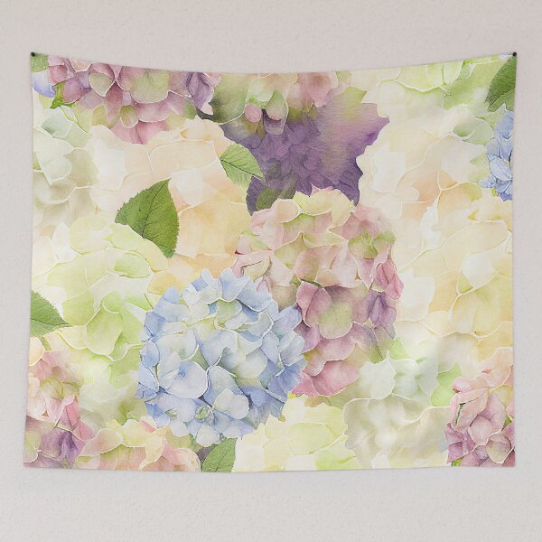 Item preview, Pastel Watercolor Hydrangeas designed and sold by cardinalhill.