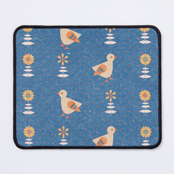 Item preview, Birds and Flowers on Blue designed and sold by Latoblooms.