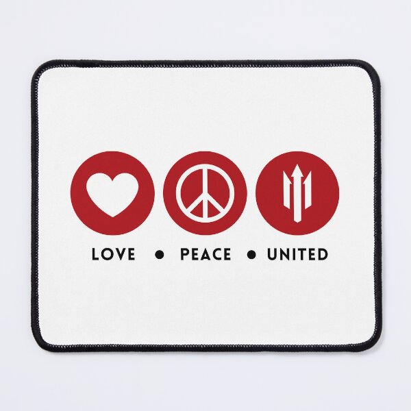 Item preview, Love, Peace, United (Red Black) designed and sold by supermanc.